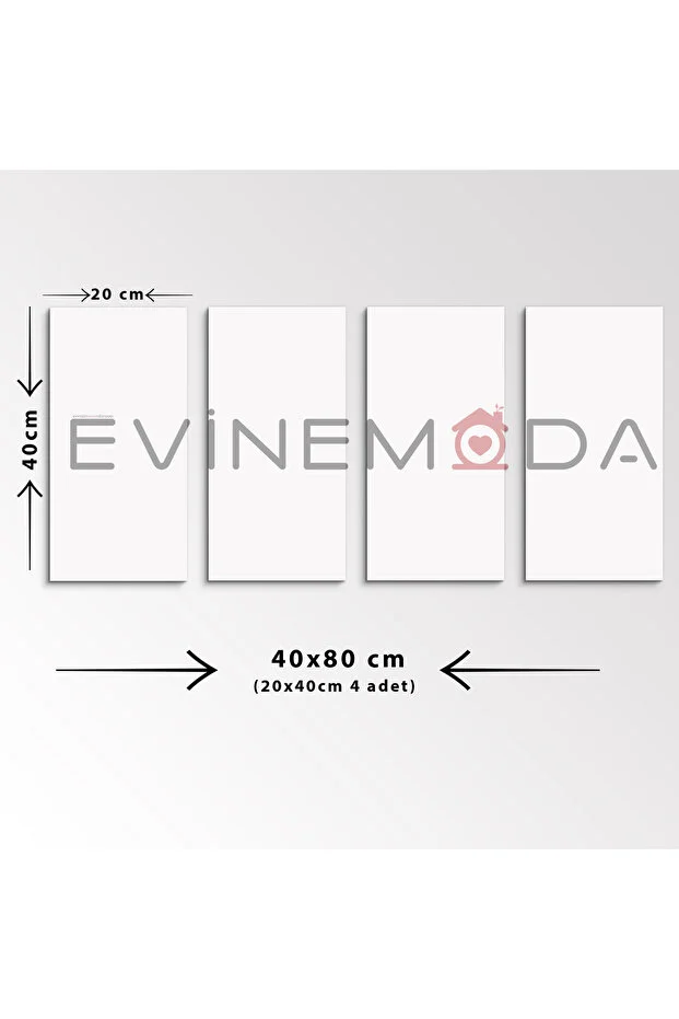 Afrikalı Kadınlar 4 Parçalı Mdf Tablo